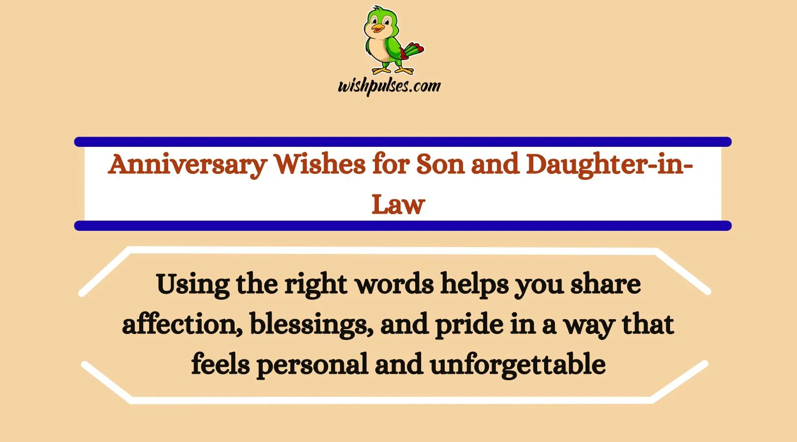 Anniversary Wishes for Son and Daughter-in-Law